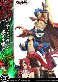 Gurren Lagann Ultimate - Kamina, Simon & Yoko with Lagann Statue / Premium Masterline Series: Prime