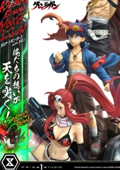 Gurren Lagann Ultimate - Kamina, Simon & Yoko with Lagann Statue / Premium Masterline Series: Prime