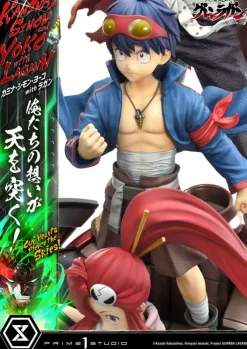 Gurren Lagann Ultimate - Kamina, Simon & Yoko with Lagann Statue / Premium Masterline Series: Prime