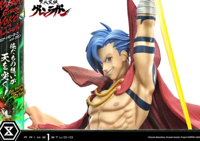 Gurren Lagann Ultimate - Kamina, Simon & Yoko with Lagann Statue / Premium Masterline Series: Prime
