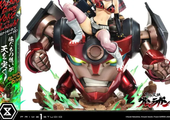 Gurren Lagann Ultimate - Kamina, Simon & Yoko with Lagann Statue / Premium Masterline Series: Prime