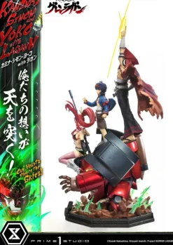 Gurren Lagann Ultimate - Kamina, Simon & Yoko with Lagann Statue / Premium Masterline Series: Prime