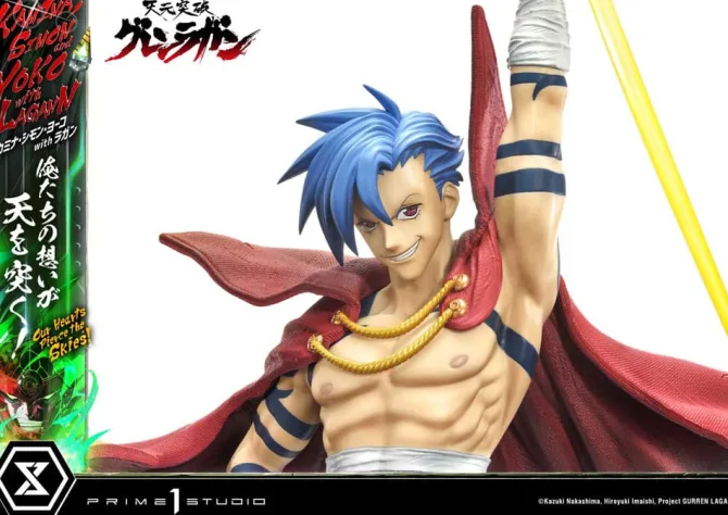 Gurren Lagann Ultimate - Kamina, Simon & Yoko with Lagann Statue / Premium Masterline Series: Prime