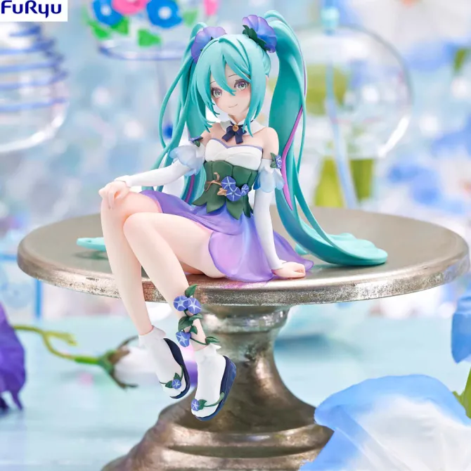 Hatsune Miku - Hatsune Miku Noodle Stopper / Miku Flower Fairy Morning Glory Statue: FuRyu