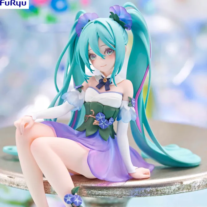 Hatsune Miku - Hatsune Miku Noodle Stopper / Miku Flower Fairy Morning Glory Statue: FuRyu