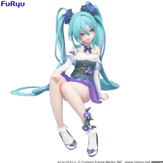 Hatsune Miku - Hatsune Miku Noodle Stopper / Miku Flower Fairy Morning Glory Statue: FuRyu