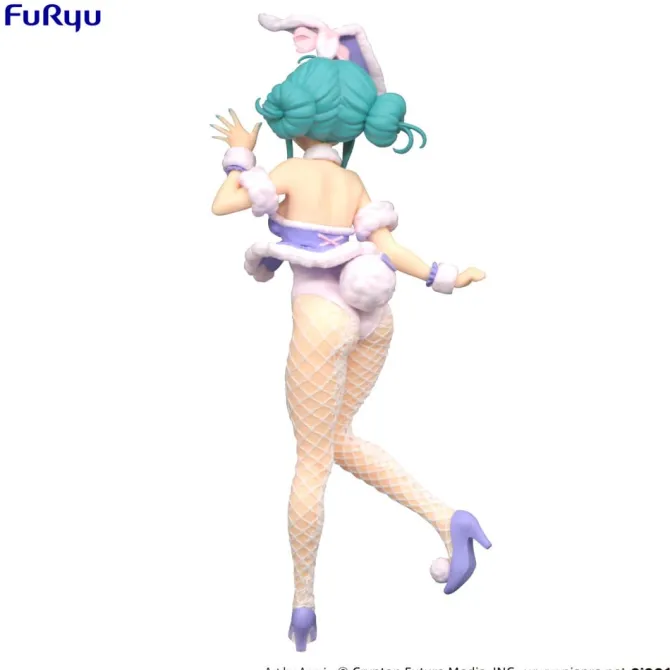 Hatsune Miku - Hatsune Miku Figur / BiCute Bunnies - White Rabbit Purple Color Ver.: FuRyu