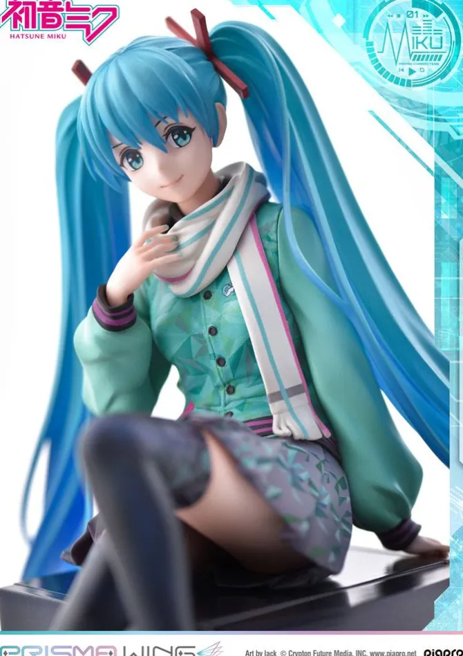 Hatsune Miku - Hatsune Miku Statue / Prisma Wing - Art by lack: Prime 1 Studio