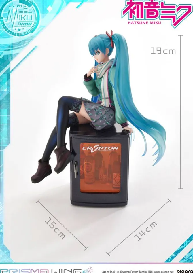 Hatsune Miku - Hatsune Miku Statue / Prisma Wing - Art by lack: Prime 1 Studio