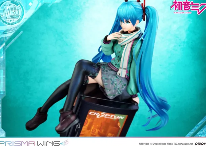 Hatsune Miku - Hatsune Miku Statue / Prisma Wing - Art by lack: Prime 1 Studio