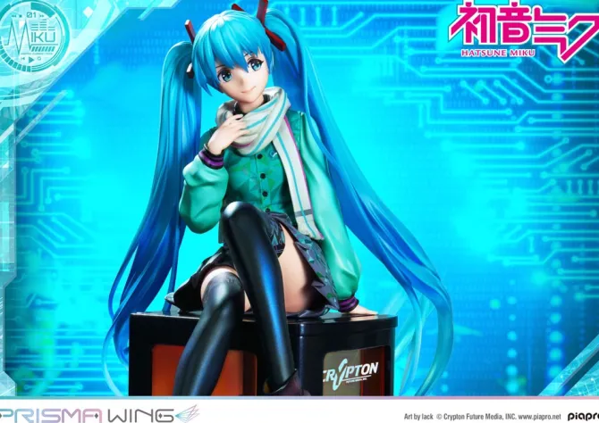 Hatsune Miku - Hatsune Miku Statue / Prisma Wing - Art by lack: Prime 1 Studio