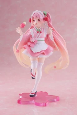 Hatsune Miku - Hatsune Miku Figur / Newley Written Sakura Miku Japanese Cafe Ver. : Taito