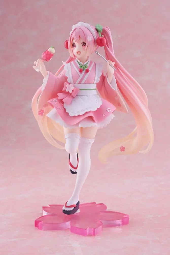 Hatsune Miku - Hatsune Miku Figur / Newley Written Sakura Miku Japanese Cafe Ver. : Taito