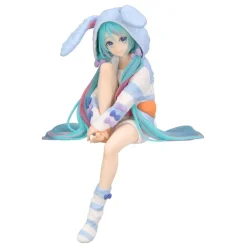Hatsune Miku - Hatsune Miku Rabbit Ear Hood Statue / Noodle Stopper - Pajama Blue Color Ver.: Furyu