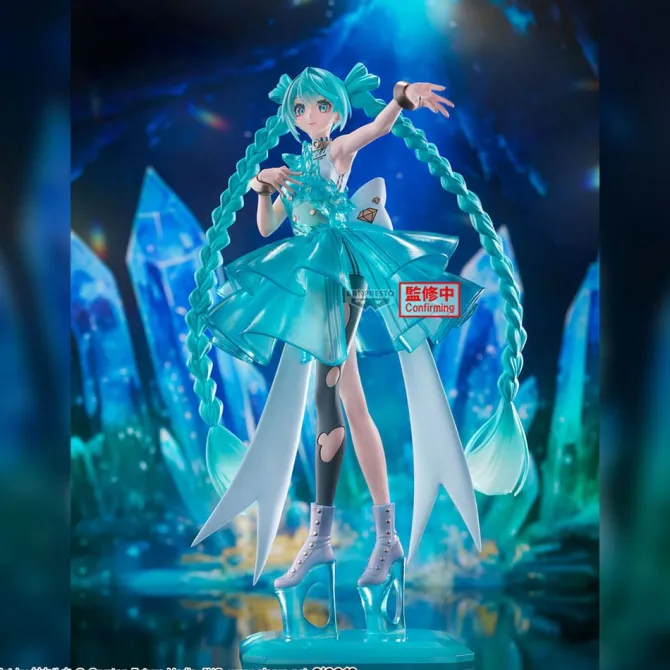 Hatsune Miku - Miku Figur / Clearluxe - Emerald Gem Banpresto
