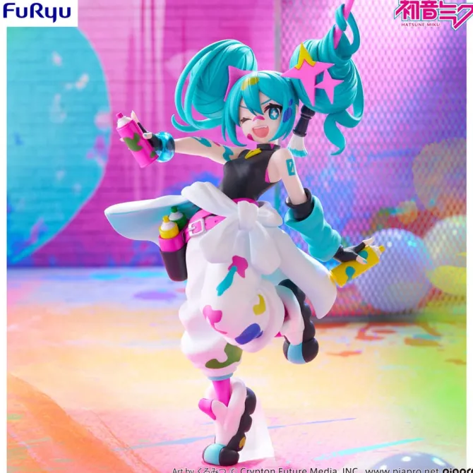 Hatsune Miku - Miku Paint Girl Figur / Trio-Try-iT: Furyu