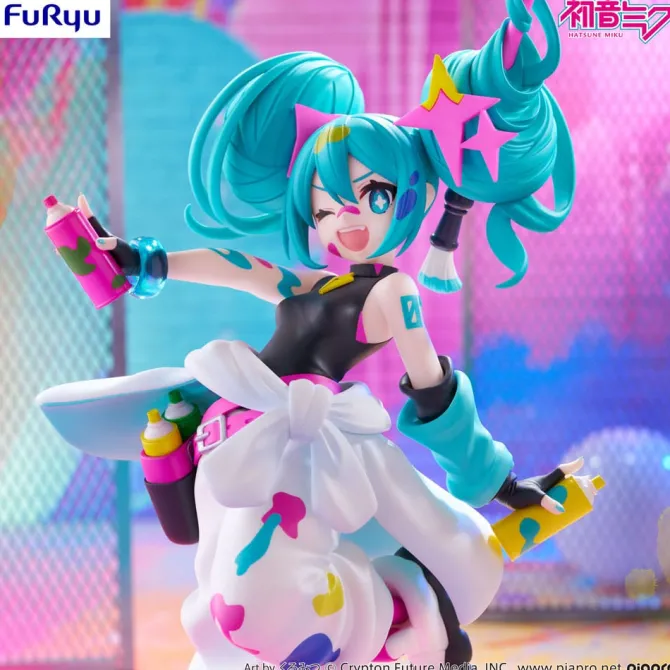 Hatsune Miku - Miku Paint Girl Figur / Trio-Try-iT: Furyu