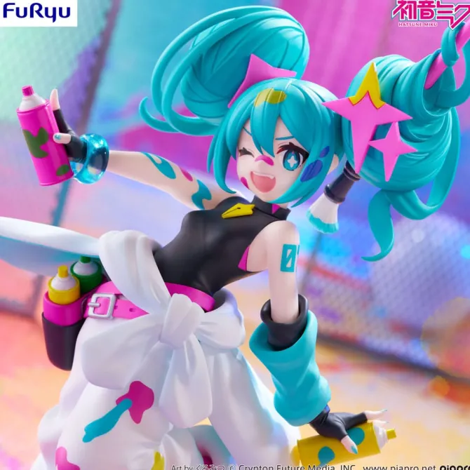 Hatsune Miku - Miku Paint Girl Figur / Trio-Try-iT: Furyu