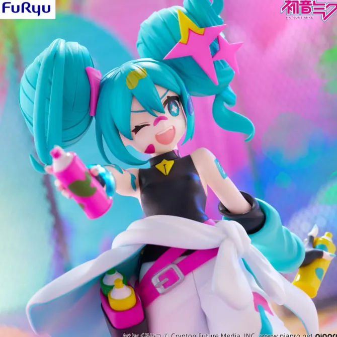 Hatsune Miku - Miku Paint Girl Figur / Trio-Try-iT: Furyu