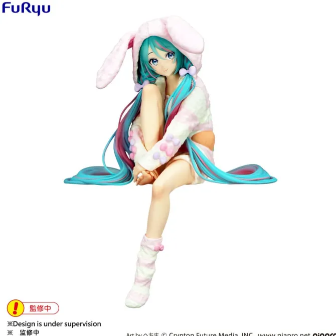 Hatsune Miku - Rabbit Ear Statue / Noodle Stopper - Hood Pajama: Furyu