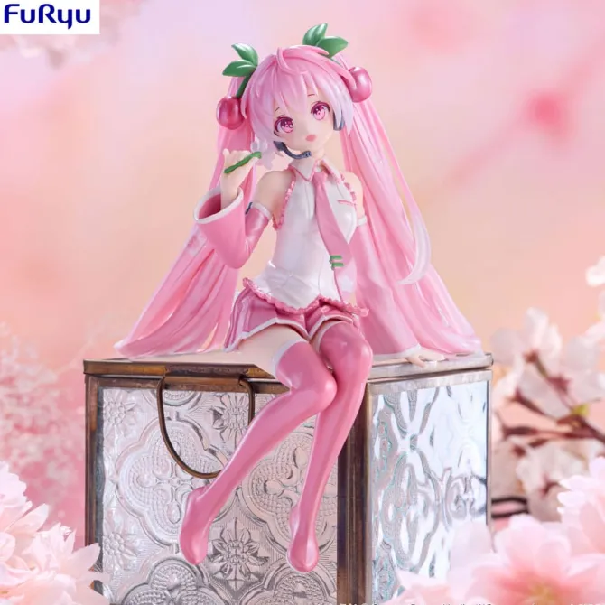 Hatsune Miku - Sakura Miku Statue / Noodle Stopper - 2024 Pearl Color Ver.: Furyu