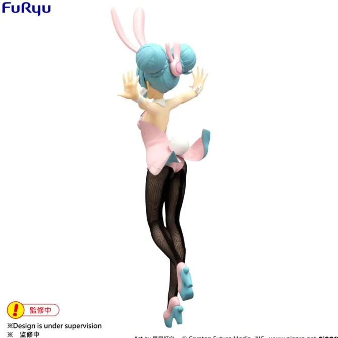 Hatsune Miku - Wink Pearl Statue / BiCute Bunnies Pink Color Ver.: Furyu