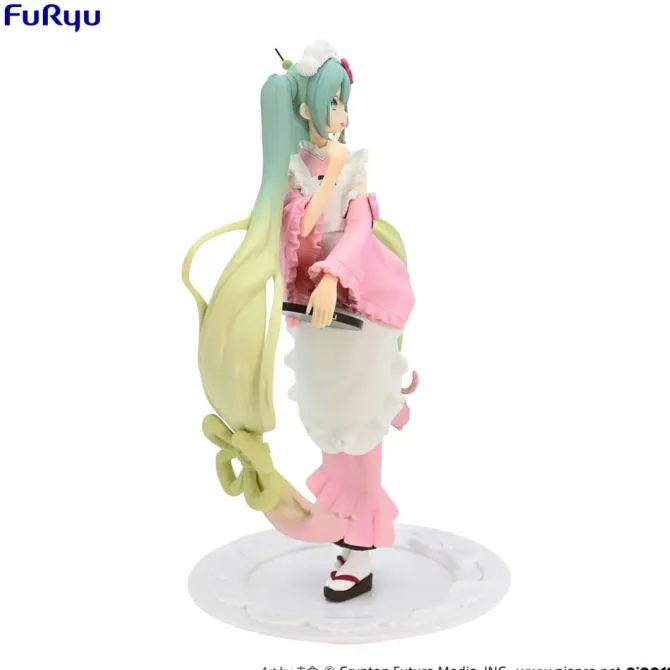 Hatsune Miku Exceed Creative - Matcha Green Tea Parfait Statue Cherry Blossom Ver.: Furyu