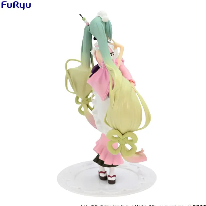 Hatsune Miku Exceed Creative - Matcha Green Tea Parfait Statue Cherry Blossom Ver.: Furyu