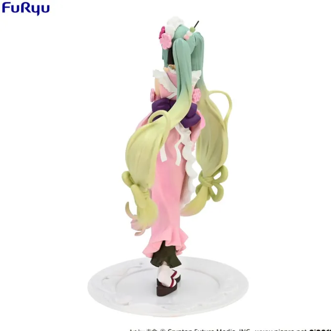 Hatsune Miku Exceed Creative - Matcha Green Tea Parfait Statue Cherry Blossom Ver.: Furyu