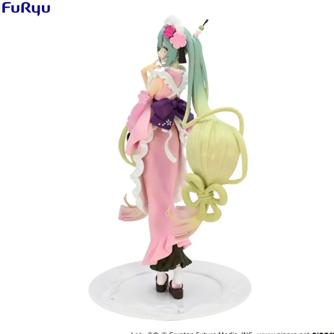 Hatsune Miku Exceed Creative - Matcha Green Tea Parfait Statue Cherry Blossom Ver.: Furyu