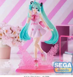 Hatsune Miku Luminasta - Sakura Miku Figur / Omutatsu Version: Sega