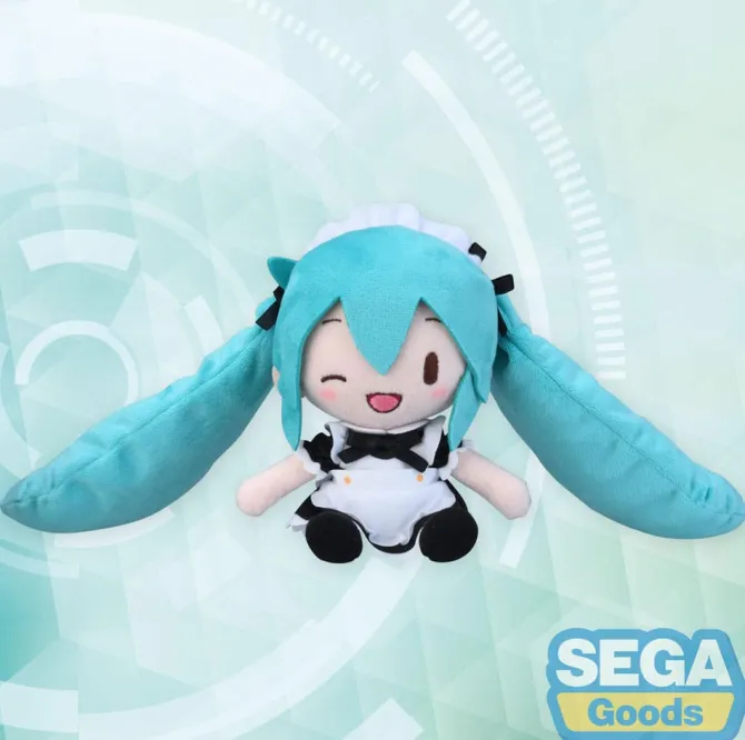 Hatsune Miku Mini Plüschfigur / Project Diva Arcade Fuwa Petit - Maid Ver. (EX): Sega