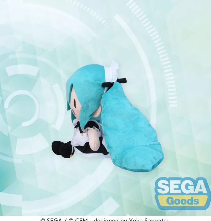Hatsune Miku Mini Plüschfigur / Project Diva Arcade Fuwa Petit - Maid Ver. (EX): Sega