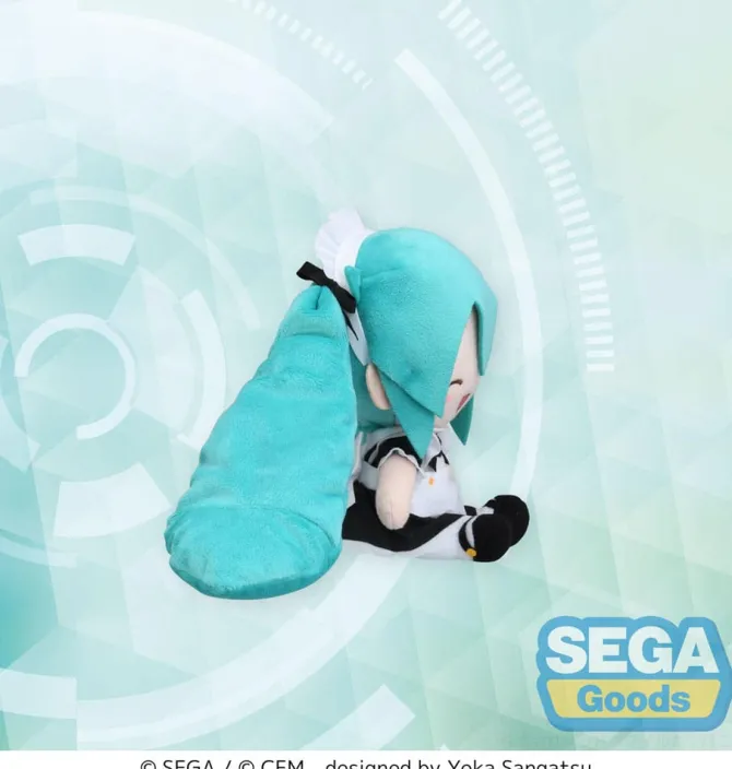 Hatsune Miku Mini Plüschfigur / Project Diva Arcade Fuwa Petit - Maid Ver. (EX): Sega