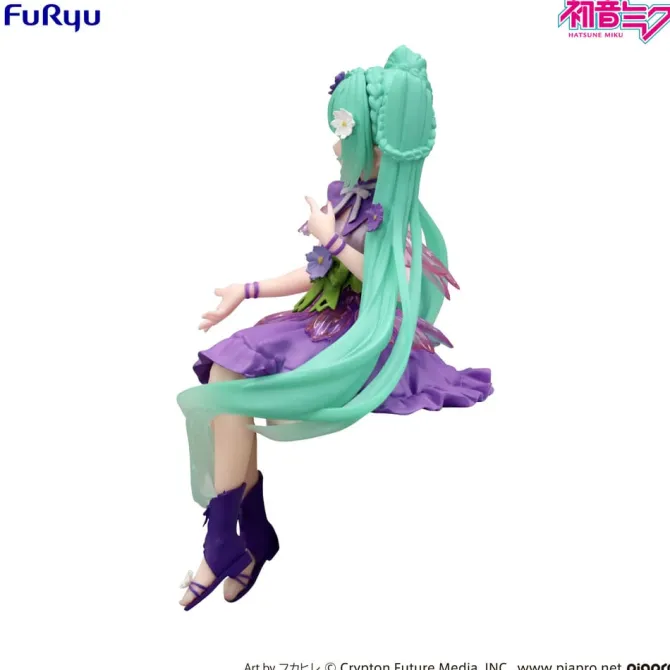 Hatsune Miku Noodle Stopper Figur / Flower Fairy - Cosmos Purple Color Version: Furyu
