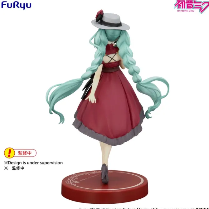 Hatsune Miku Statue / Trio-Try-iT - Outing Dress Red Color: Furyu