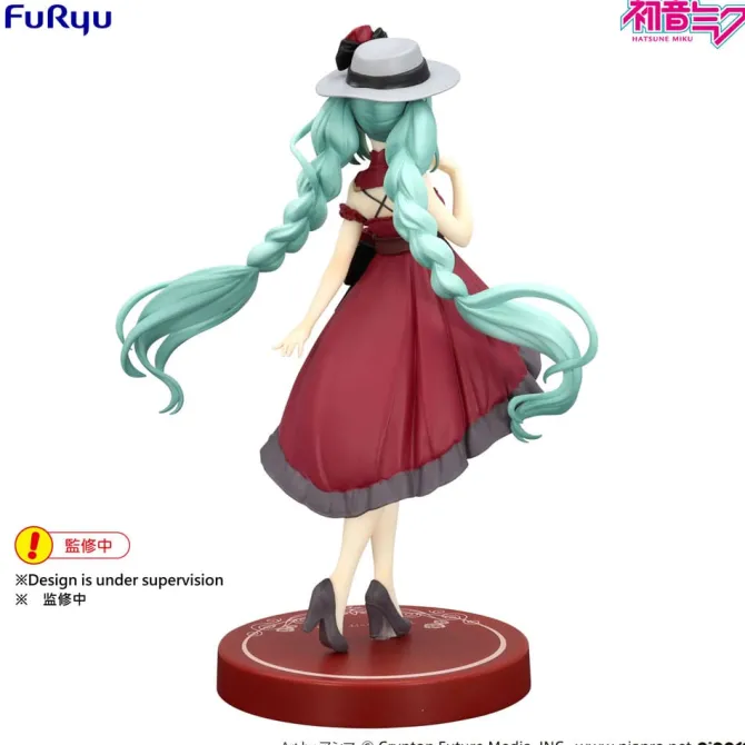 Hatsune Miku Statue / Trio-Try-iT - Outing Dress Red Color: Furyu