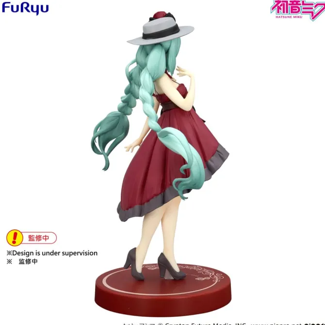 Hatsune Miku Statue / Trio-Try-iT - Outing Dress Red Color: Furyu