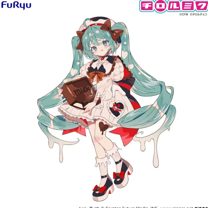 Hatsune Miku x Tirol Choco - Hatsune Miku Statue / Trio-Try-iT - Milk Ver.: Furyu