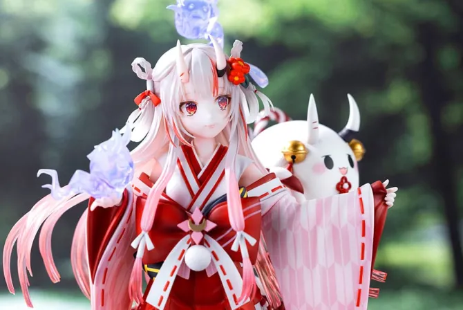 Hololive Production - Nakiri Ayame Statue / Shrine Maiden Fortune Outfit: Kotobukiya