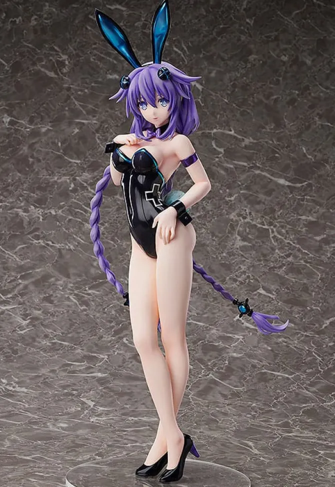 Hyperdimension Neptunia - Purple Heart Statue / Bare Leg Bunny Ver.: FREEing