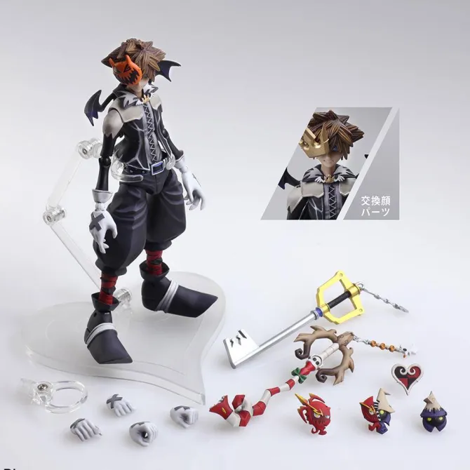 Kingdom Hearts II - Sora Actionfigur / Bring Arts - Halloween Town Version: Square Enix