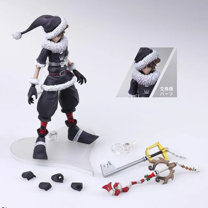 Kingdom Hearts II - Sora Actionfigur / Bring Arts - Christmas Town Version: Square Enix