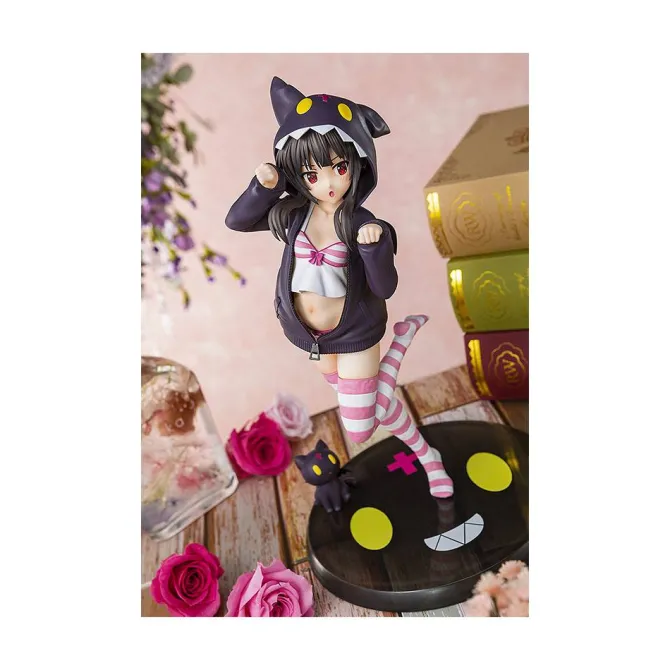 Kono Subarashii Sekai ni Shukufuku wo! - Megumin Statue / Hoodie Look Chomusuke Version: Kadokawa