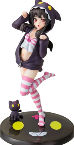 Kono Subarashii Sekai ni Shukufuku wo! - Megumin Statue / Hoodie Look Chomusuke Version: Kadokawa