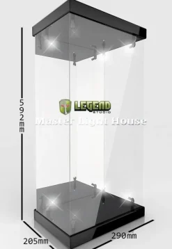 Legend Studio - Master Light House Acryl Display 1/4 Case mit Beleuchtung schwarz
