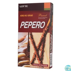 LOTTE - Pepero Peanut - Gebäckstange mit Schokolade & Erdnuss 36g