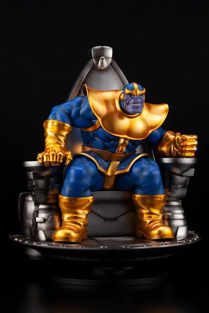 Marvel Comics - Thanos on Space Throne Statue - Fine Art: Kotobukiya