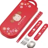Mein Nachbar Totoro Ghibli - Essstäbchen & Löffel & Gabel Set Mei Red: Skater