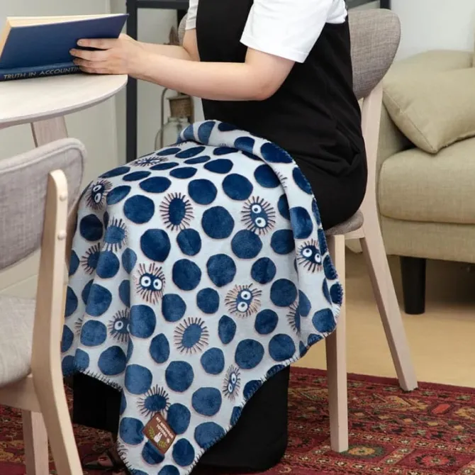 Mein Nachbar Totoro Opalised - Fleecedecke Soot Sprite silhouette: Marushin